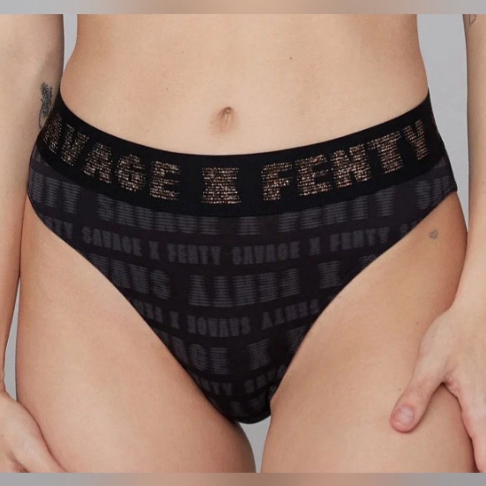 💫SAVAGE X FENTY BY RHIANNA HIGH-LEG BIKINI SIZE S
